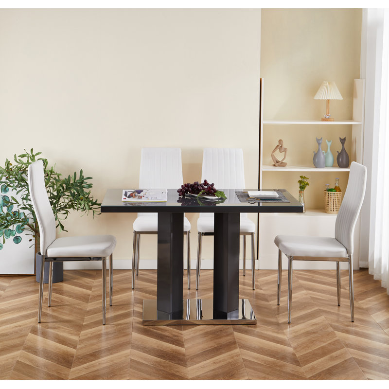 Autumn-Lily Dining Set, White