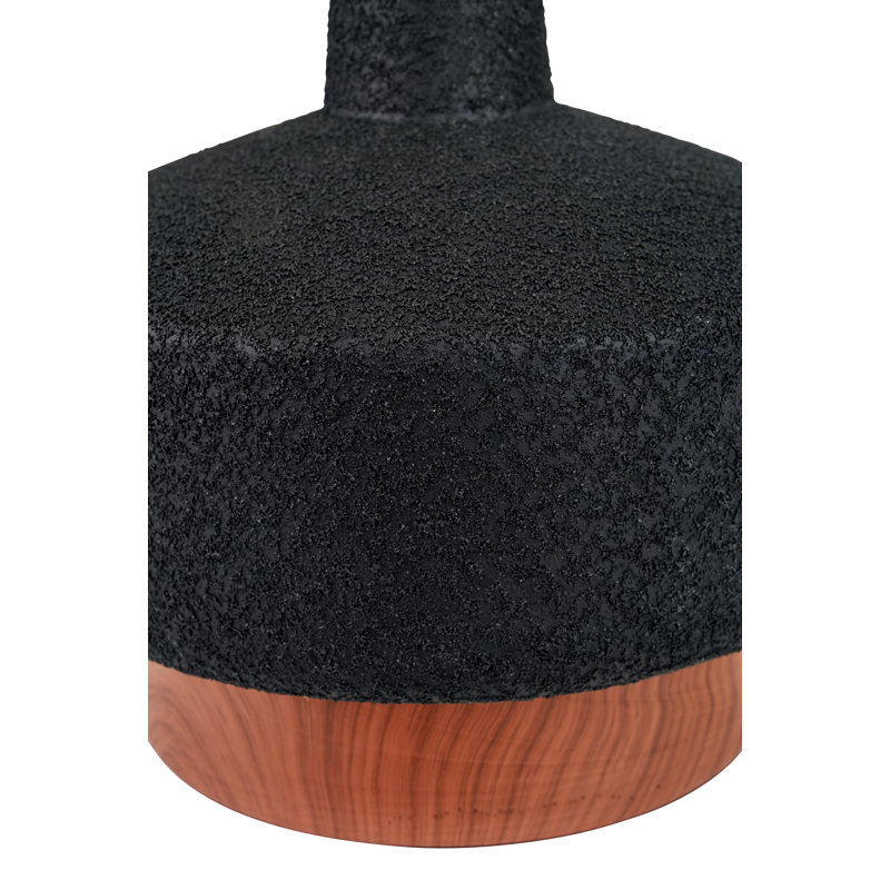 Elencourt Ceramic Table Lamp, Black