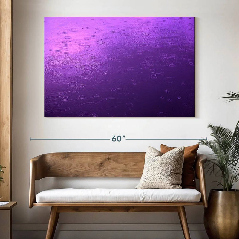 Vue de la pluie mauve Alvord, H 34 po x l 51 po