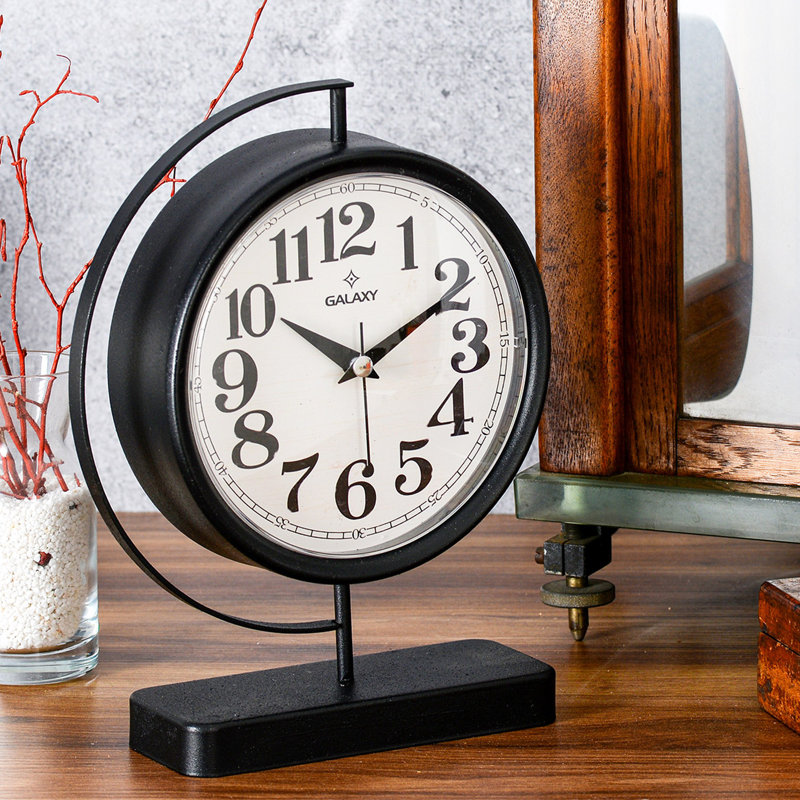 Horloge décorative, Noir