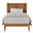 Knighten Solid Wood Twin Bed Frame Light Walnut-324616893-324616894