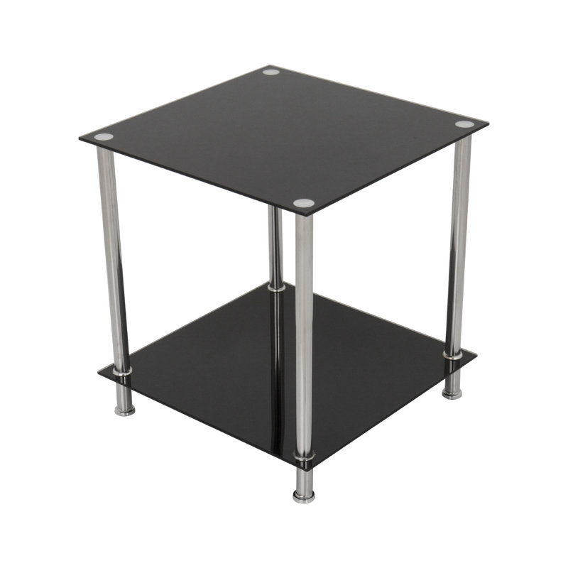 Markle Glass Top End Table
