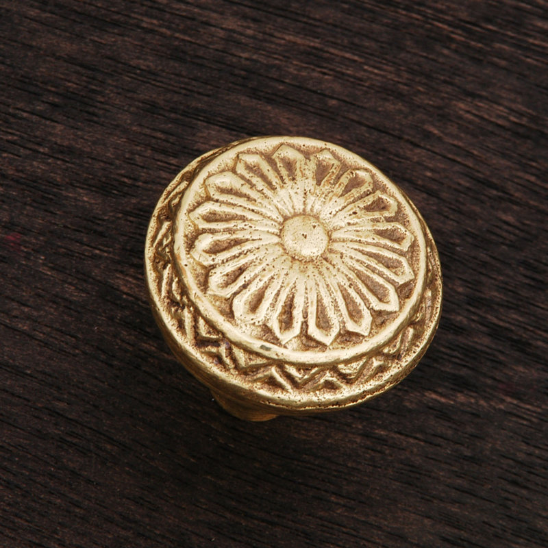 CK Series 1 1/4" Diameter Mushroom Knob, Polished Brass