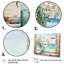 «Blue Window Beachfront View Blooms I - Coastal Window», art mural 4 pièces-1582807528