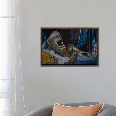 Frog Odalisque by Melinda Copper - Painting on Canvas