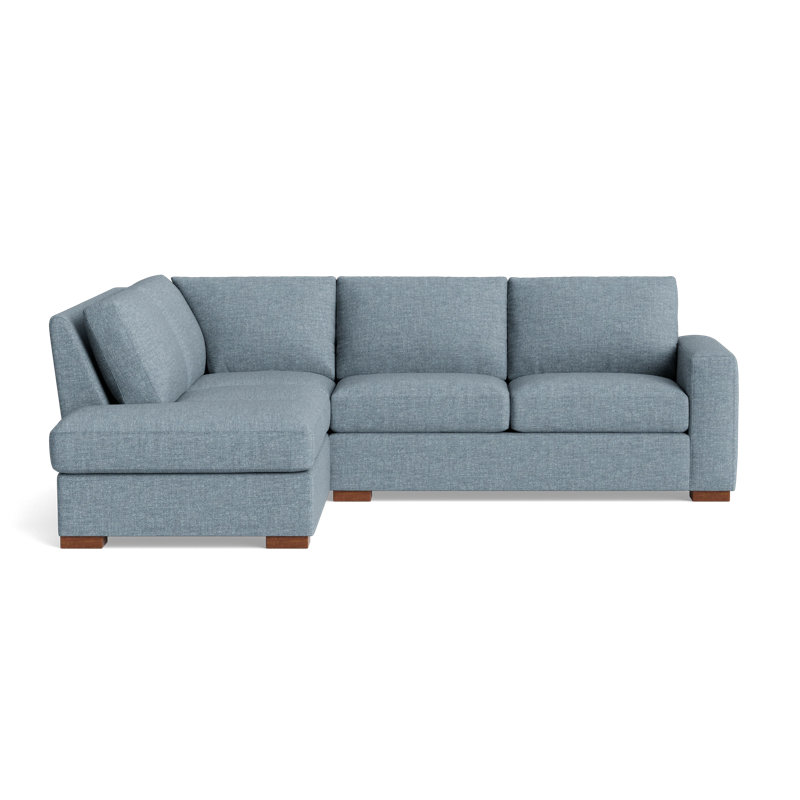 Couch Potato Sectional, Left Hand Facing, Performance Weave - Snow