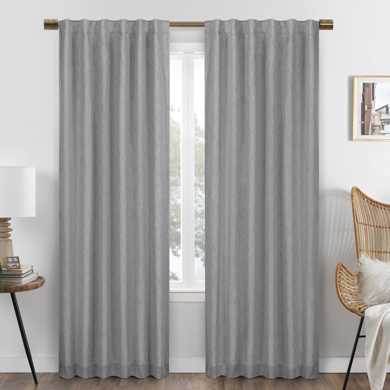 Blackout Curtain Single Panel, 50" W x 108" L, Spa