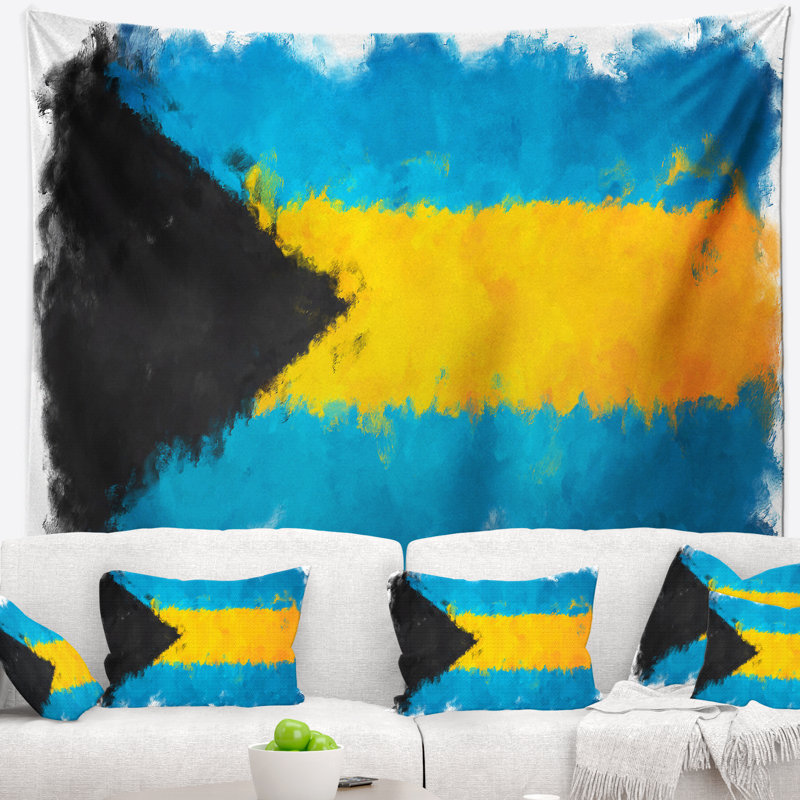 Tapisserie des Bahamas, H 68 po x l 80 po