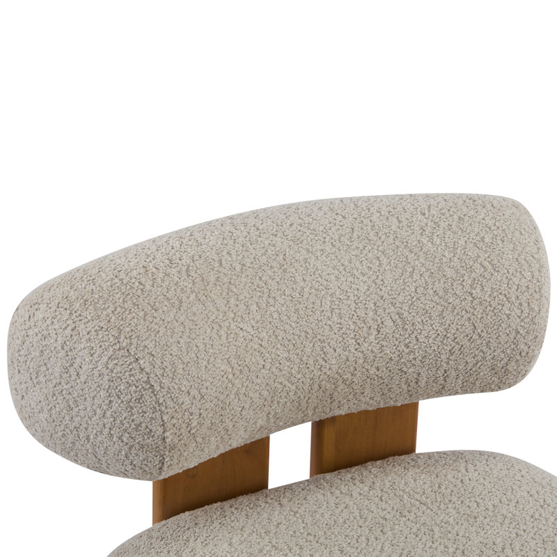 Méridienne moderne 27,25 "Boucle - Structure en bois massif, dossier roulé | Revêtement doux et durable