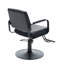 Fauteuil de coiffure pivotant à 360 degrés avec repose-pieds et coussin en PU pour salons de coiffure et barbiers