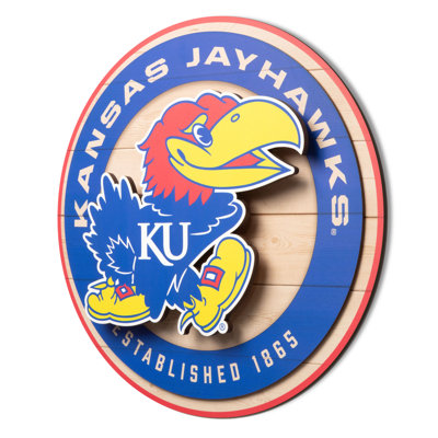 NCAA Kansas Jayhawks 3DX Circle Wall Art