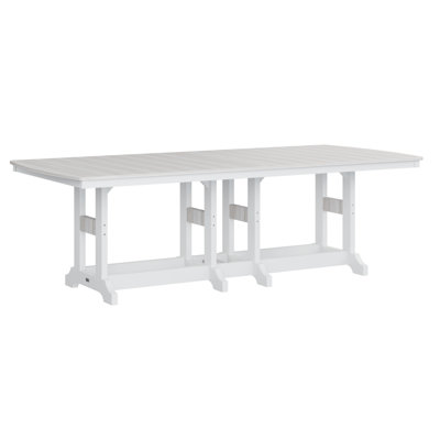 Berlin Gardens Garden Classic Regular Top With White Base Rectangular Counter Height Table