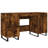 140cm W Rectangle Computer Desk with and Cabinet-208431326