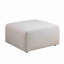 Canapé-repose-pieds, sans assemblage, tissu chenille