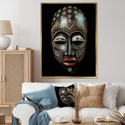 «Ethnical Traditional African Mask XXI», reproduction sur toile