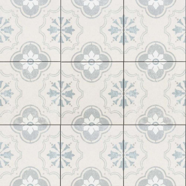 Oheka 6" x 6" Patterned Matte Porcelain Tile