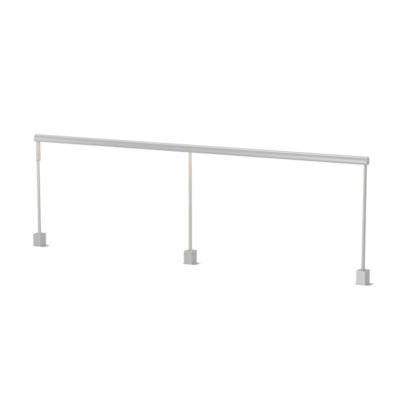 Lampe de bureau Sobre, Argent, H 19 po x l 1,26 po x P 72 po