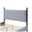 Structure de lit tapissier en bois d'hévéa massif Christopher P 38,4 po x H 48 po Christopher Knight Home-2102343085
