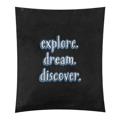 Tapisserie tableau noir en polyester discover rêve