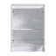 Armoire de rangement autoportante pour salle de bain, 24 po, 2 portes à fermeture douce, blanc brillant, (emballage Kd)