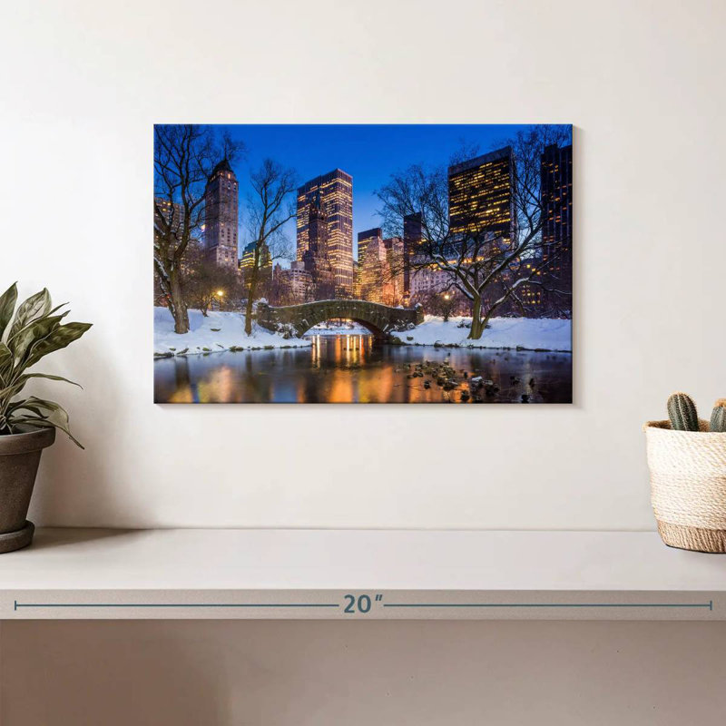 Ravi Snowy Central Park, 8" H x 12" W