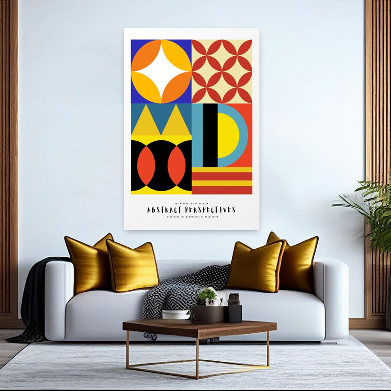 Art contemporain contemporain abstrait géométrique, 60" H x 40" W