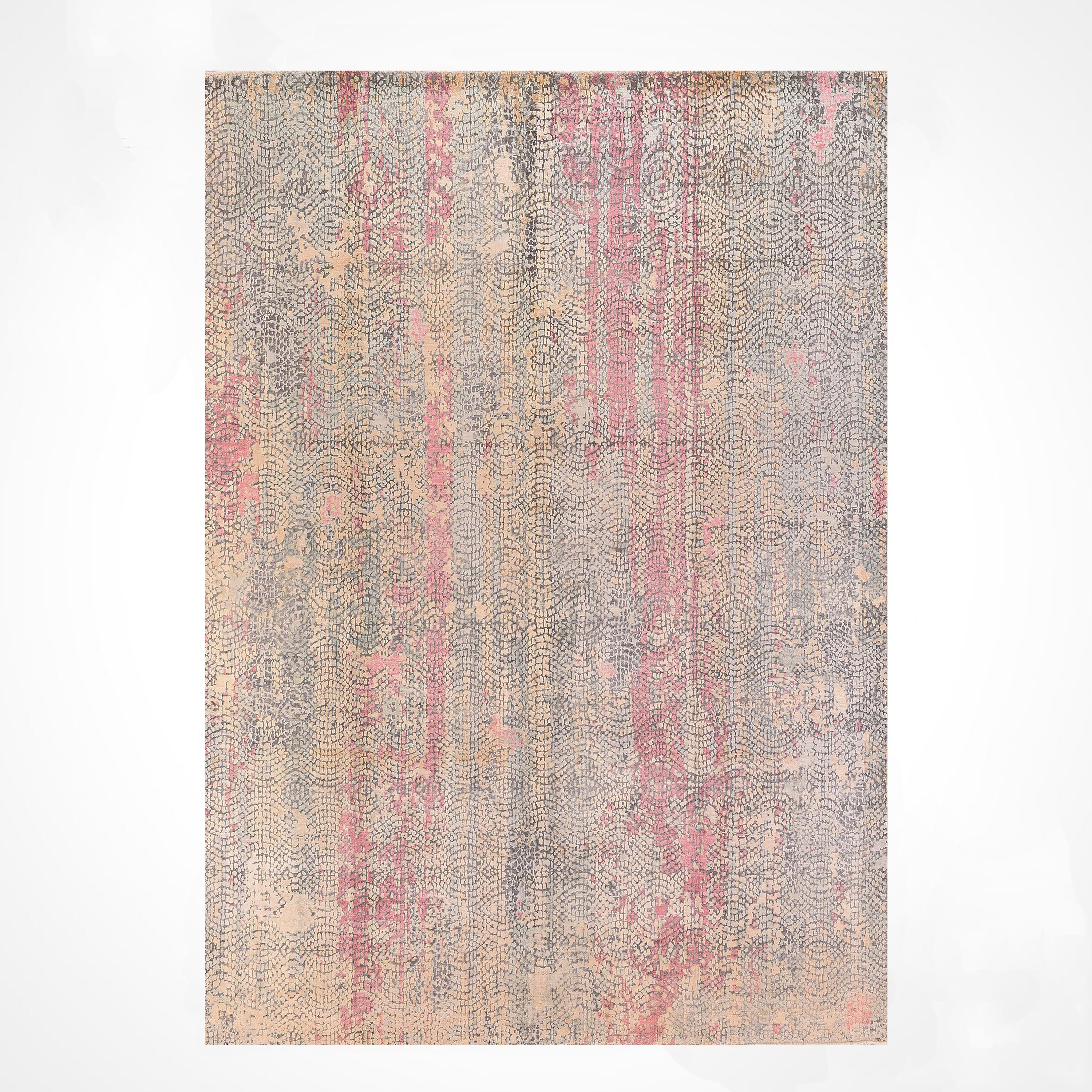 Multicolour Wool Rug Bloomsbury Market Original Hand Knotted Traditional Pattern Multi Color ...