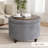 Button-Designed Upholstered Ottoman With Storage-855103898