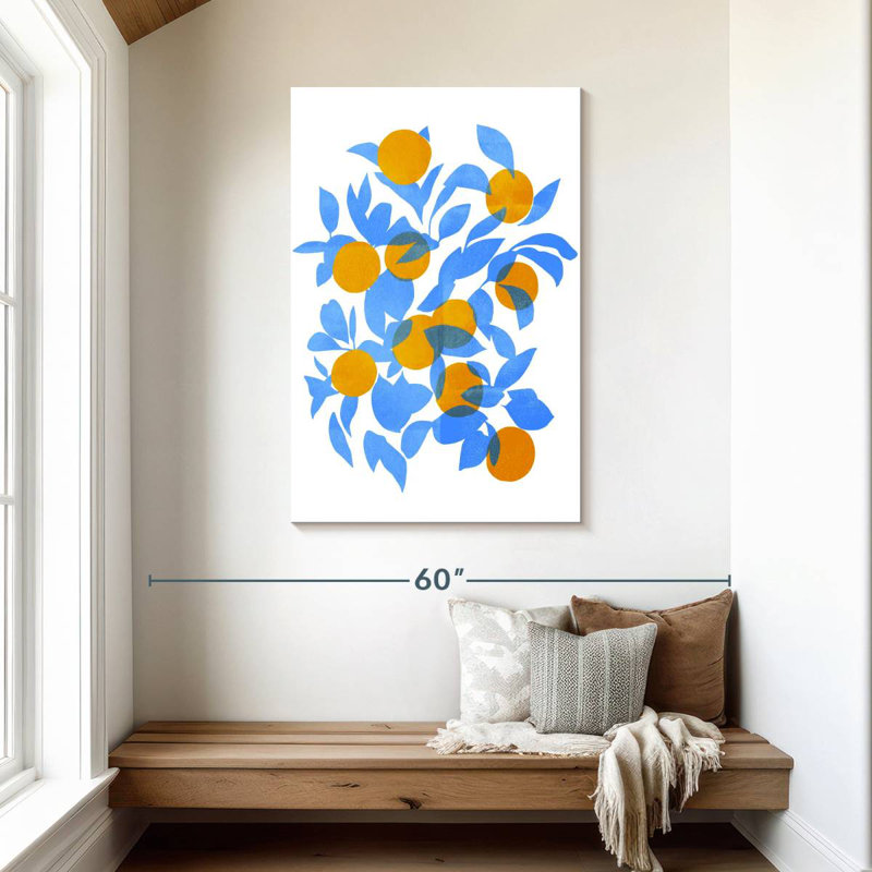 Yarlin Bright Tangerines I, 45" H x 30" W