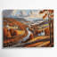 «USA State Connecticut», art mural sur toile brune-911123730