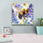 «Bee With Blue Flowers» par Momart, art mural sur toile-554081432