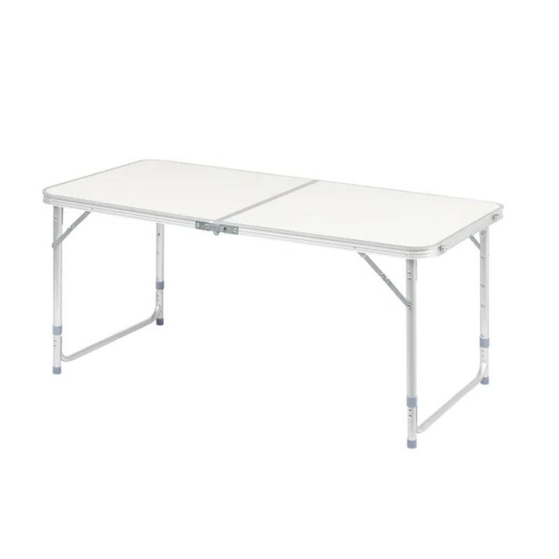 Table pliante en plastique durable de 4 pieds avec poignée et serrure - Table de pique-nique portable intérieure / extérieure