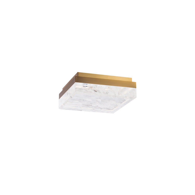 Whisper 1 - Light LED Flush Mount, Aged Brass