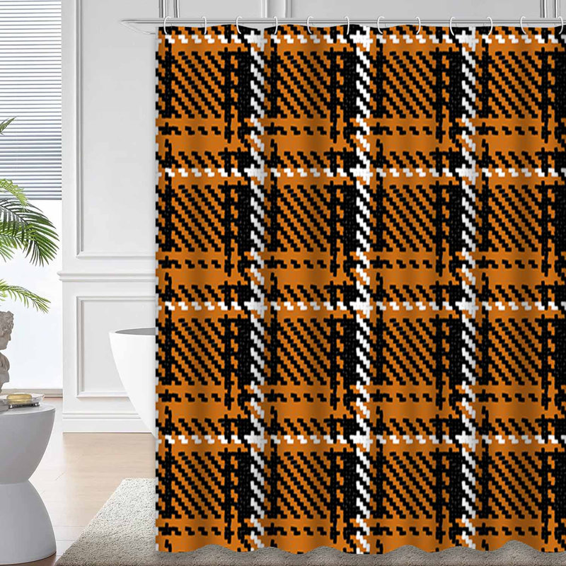 Rideau de douche avec 12 crochets Lumberjack, L 72 po x l 72 po