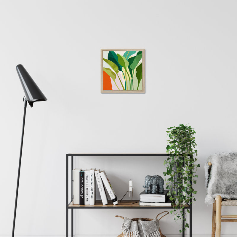 Tropica I by Victoria Borges - Wrapped Canvas Print, 80cm H x 80cm W, Natural Wood Framed Paper Print