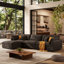 Canapé modulaire en L 113,77 po Comfy-703303920