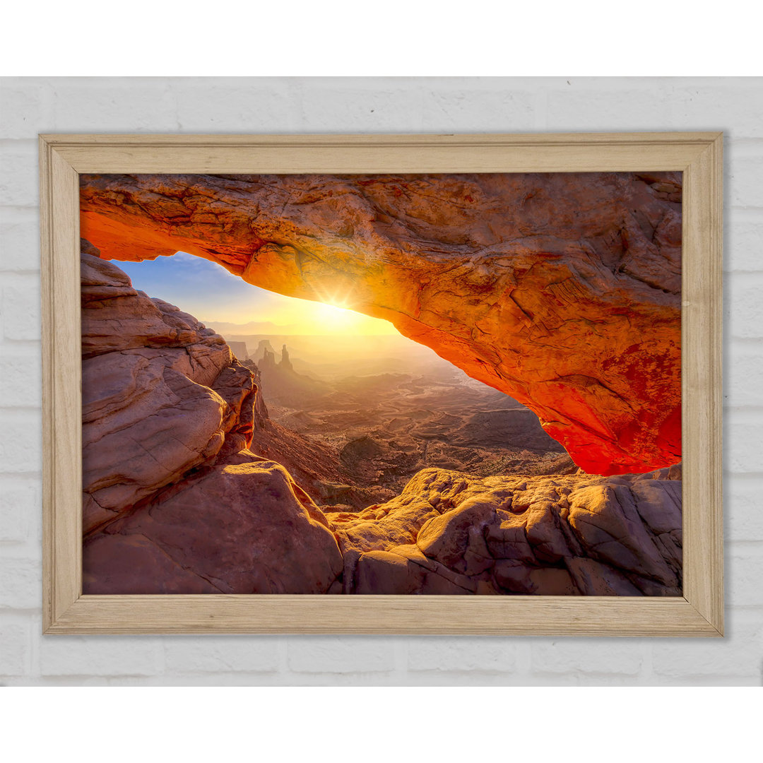 Die Sonne bricht durch den Red Rock Canyon - Druck