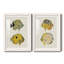 Jaune et gris Fish III Premium encadré mat - prêt à être accroché-1898315970-1898315969