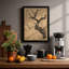 Awakening Branch Japandi - Framed Print-2056782522-2056782520