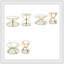 Ensemble de tables basses Modern Glass-1636046863