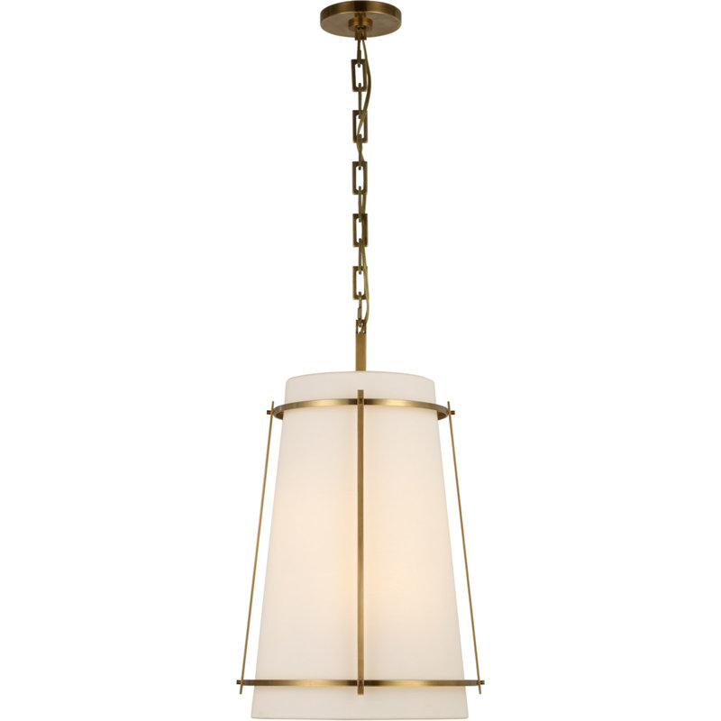 Carrier and Company Callaway Small Hanging Shade, Antique Brass, 23.5" H x 14.5" W x 14.5" D