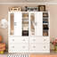 Armoire 4 tiroirs avec miroir Malieka-706316817