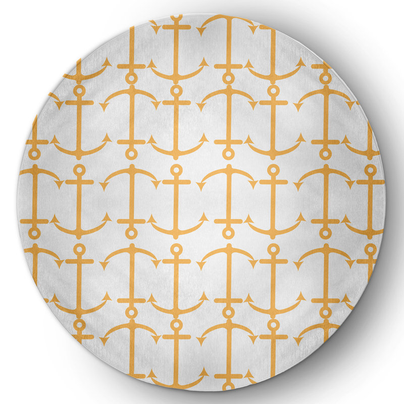 Veliandi Chenille Indoor Rug, Round 5'