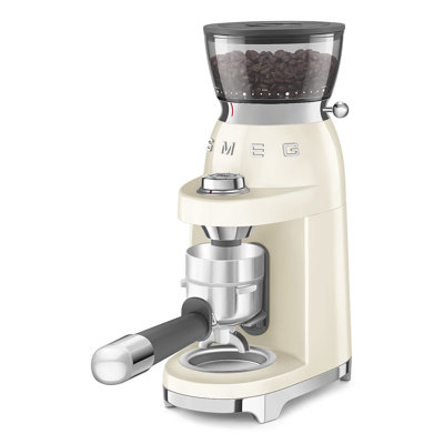 50's Retro Style Coffee Grinder in Cream