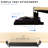 Black Clamp-on Height Adjustable Keyboard Tray with RGB Pad