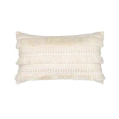 Cascade Crema Woven Accent Pillow Cover & Insert