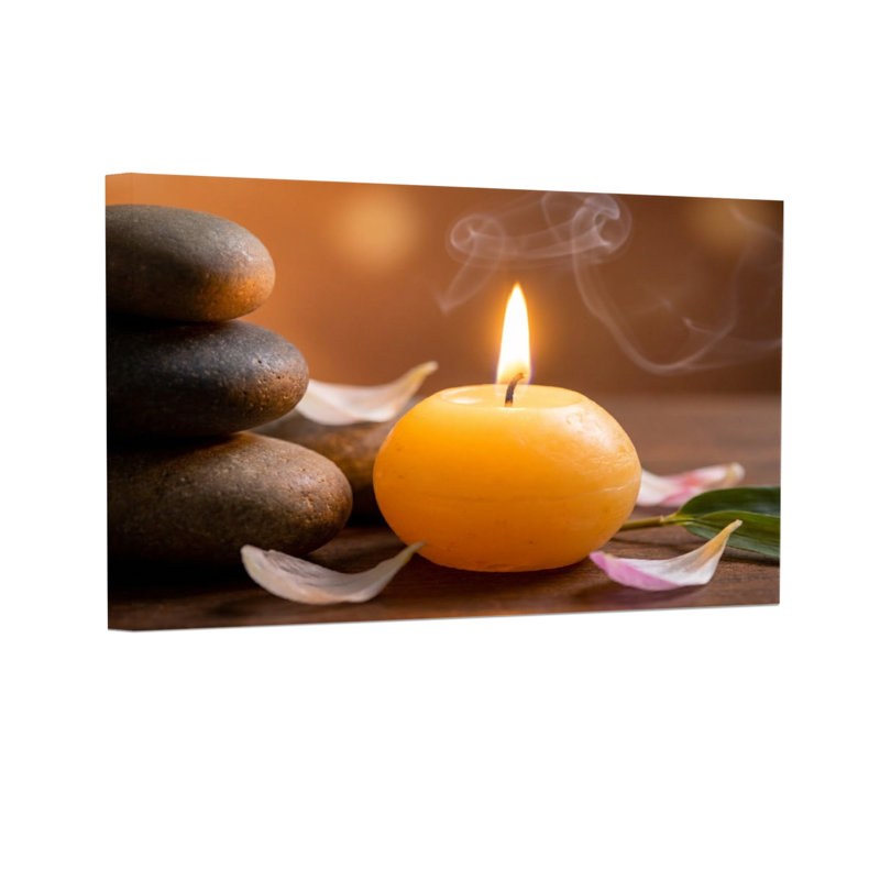 Bougies Fashion Calm Candle Stone Smoke Light, H 20 po x l 30 po