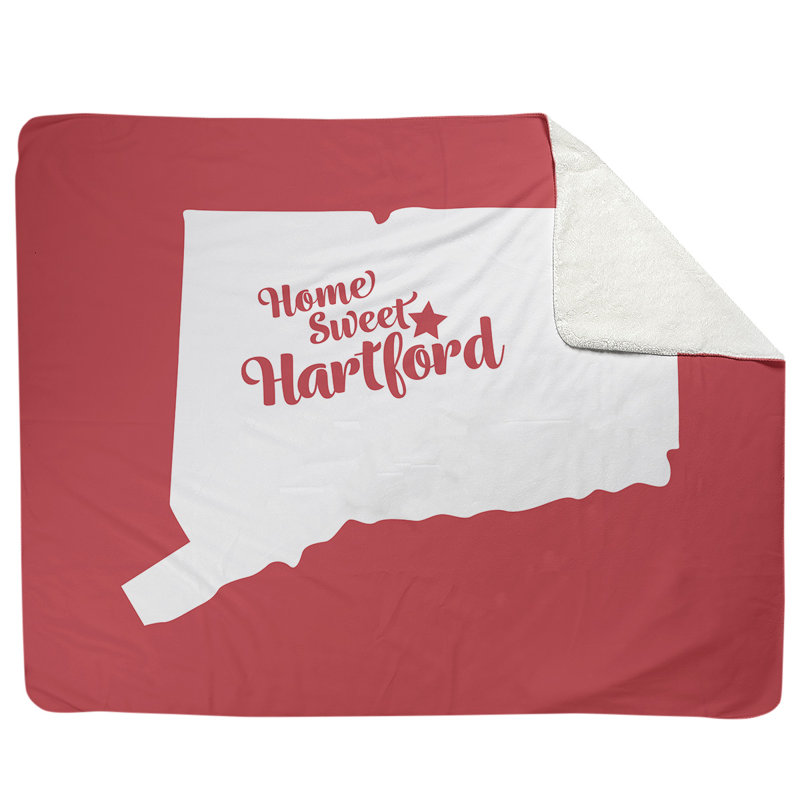 Jeté hartford connecticut polaire, l 52,5 po x L 62,5 po, Rouge