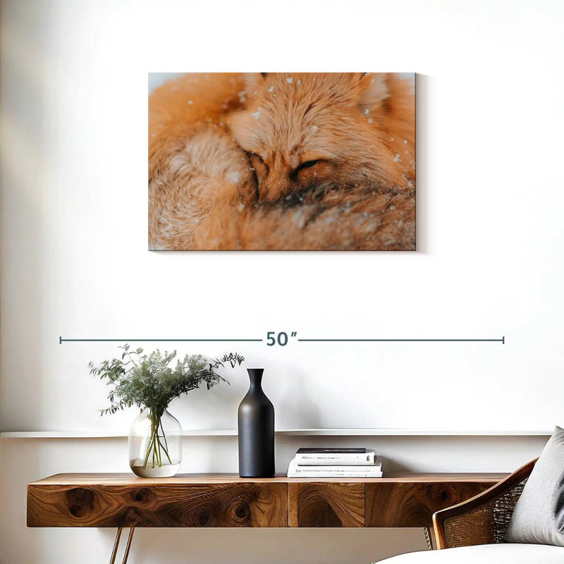Brampt Fluffy Fox, 20" H x 30" W