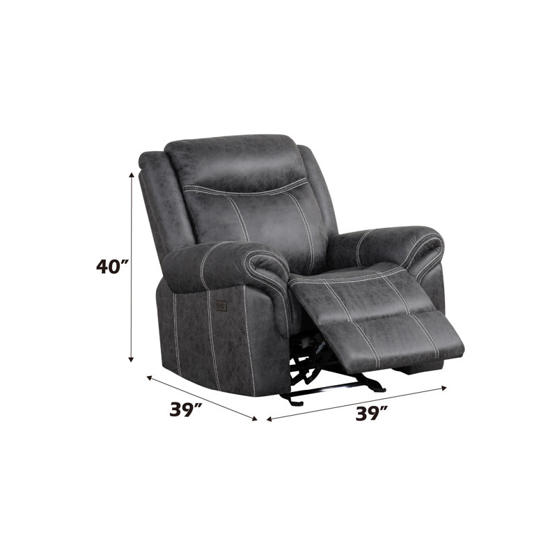 Fauteuil inclinable Zubaida, Gris foncé